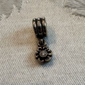 Pandora Silver Flower Charm Pendant